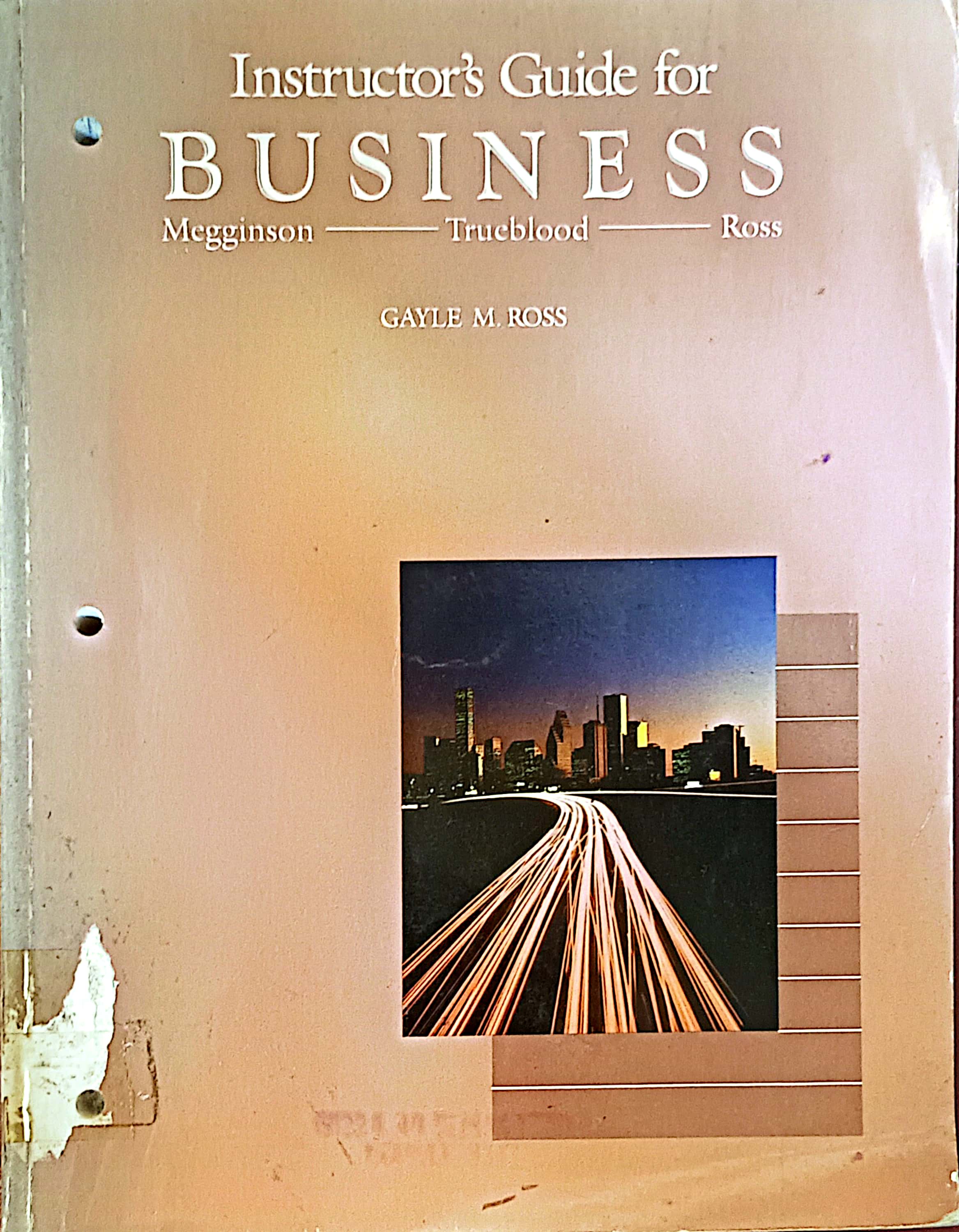 Instructor’s Guide for Business